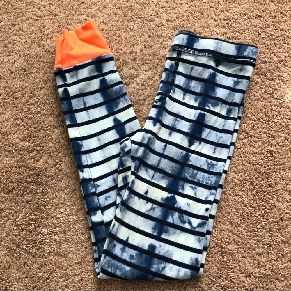 Crewcuts Tie Dye‎ Stripe Pajama Pants Boys 10 Blue